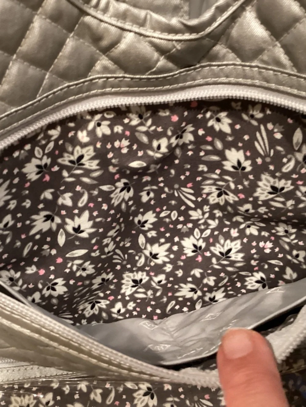 Vera Bradley 3-part toiletries bag
